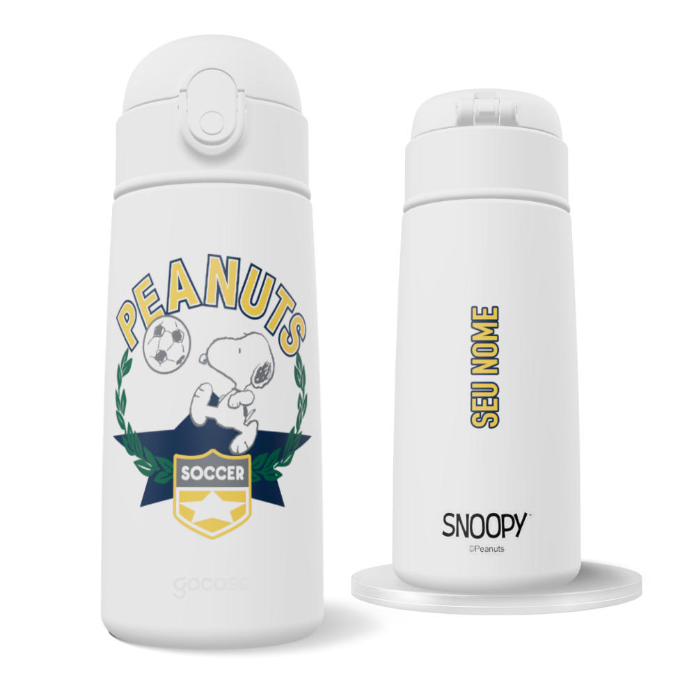 Garrafa Térmica Fun - Snoopy - Emblema de Futebol