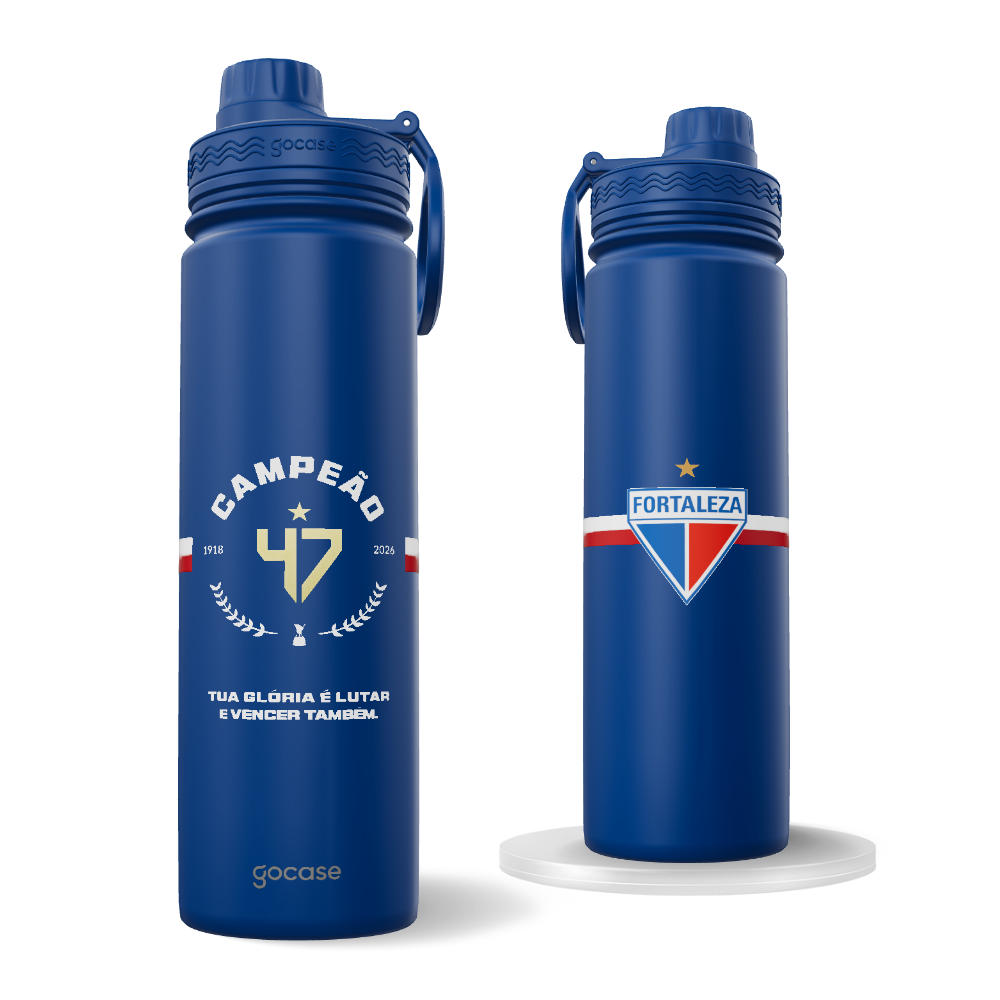 Garrafa Térmica Fresh + Ebook - Fortaleza Campeão Cearense - Selo