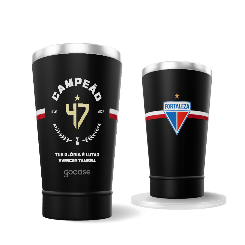 Copo Térmico Cerveja - Fortaleza Campeão Cearense - Selo