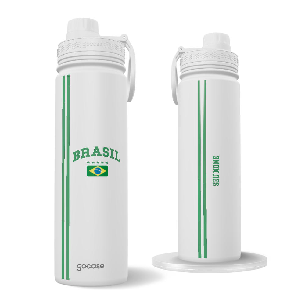 Garrafa Térmica Fresh + Ebook - Brasil Blusa Retrô