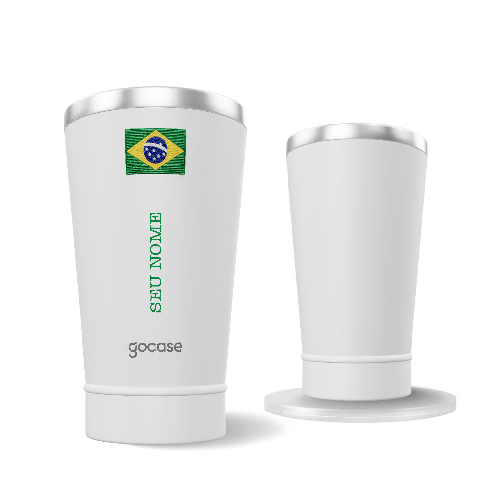 Copo Térmico + Ebook - Brasil Patch