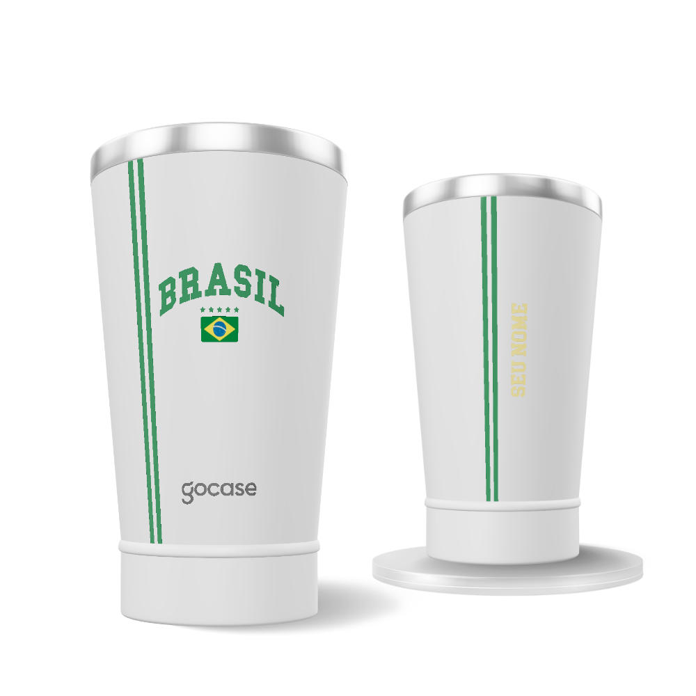 Copo Térmico + Ebook - Brasil Blusa Retrô