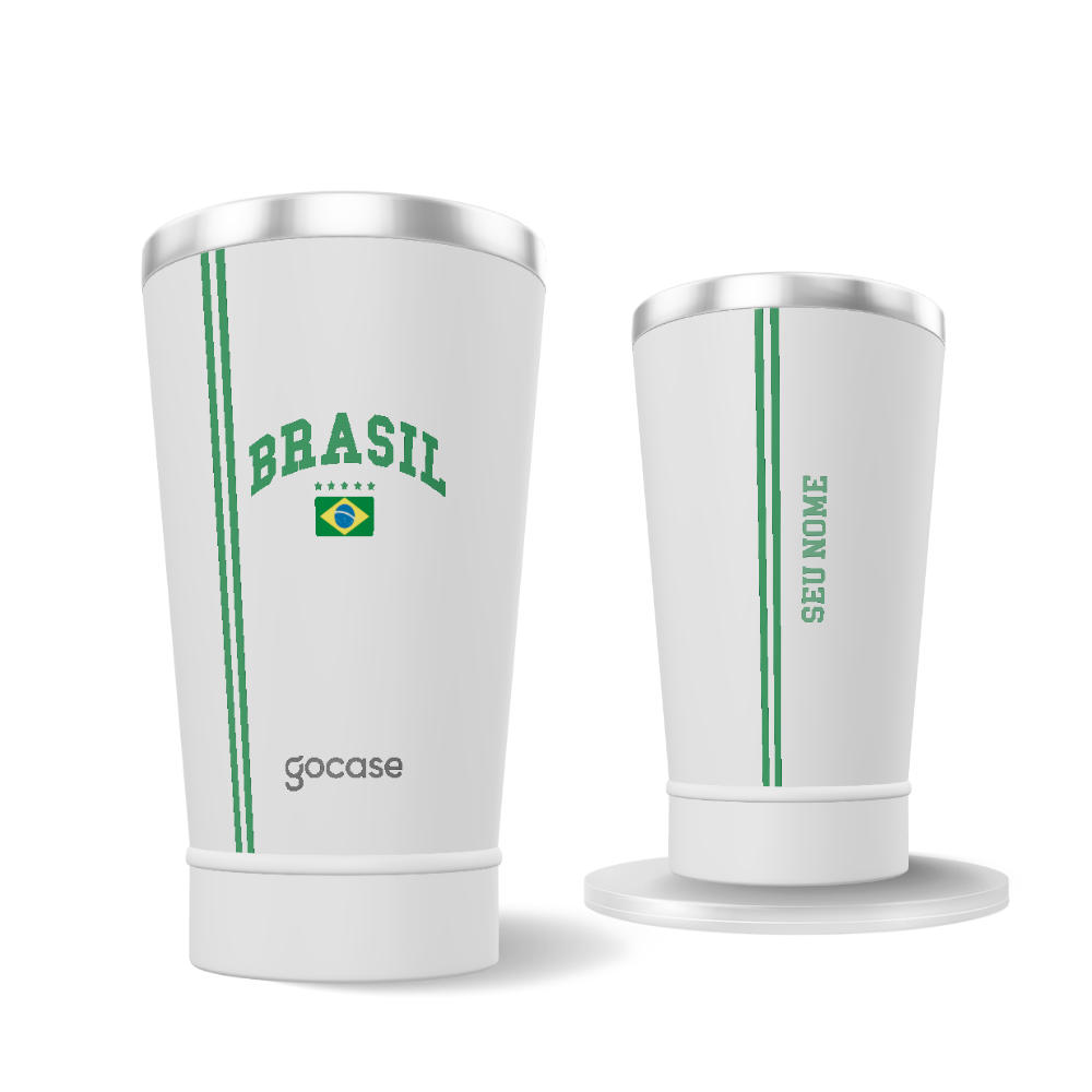 Copo Térmico + Ebook - Brasil Blusa Retrô