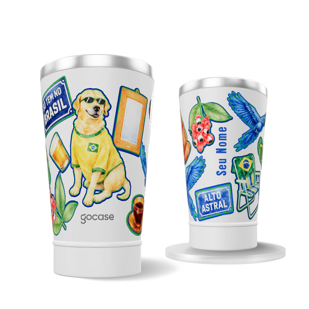 Copo Térmico + Ebook - Patrimônio do Brasil