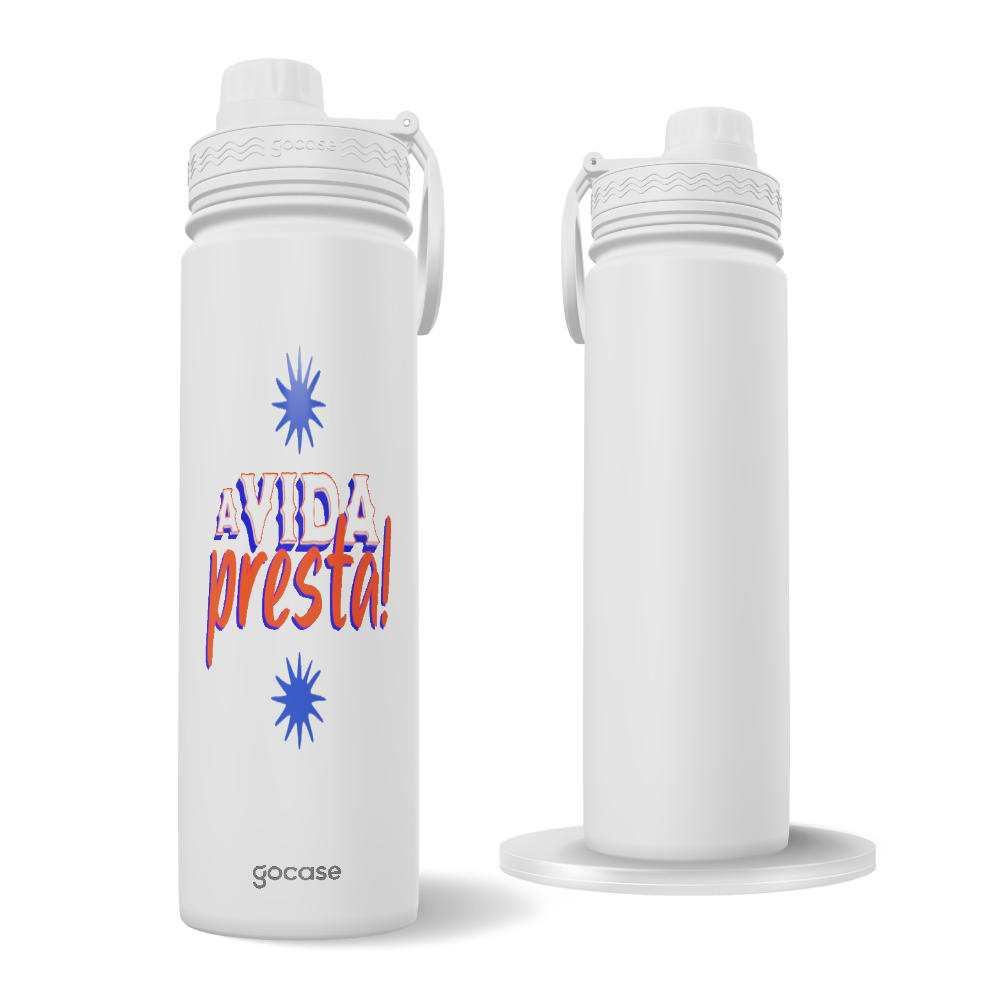 Garrafa Térmica Fresh + Ebook - A Vida Presta!