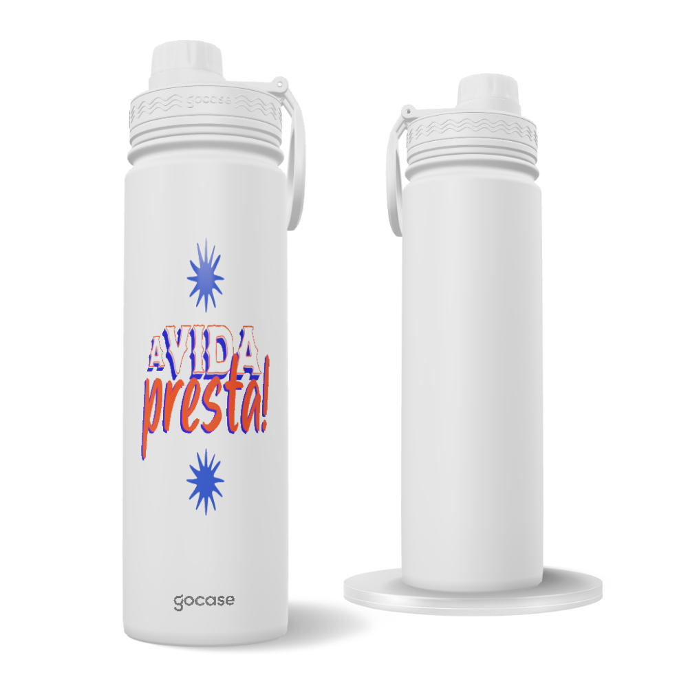 Garrafa Térmica Fresh + Ebook - A Vida Presta!
