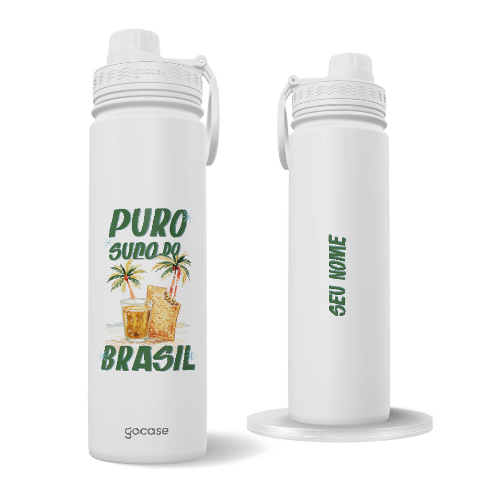 Garrafa Térmica Fresh + Ebook - Puro Suco do Brasil - Pastel e Refri