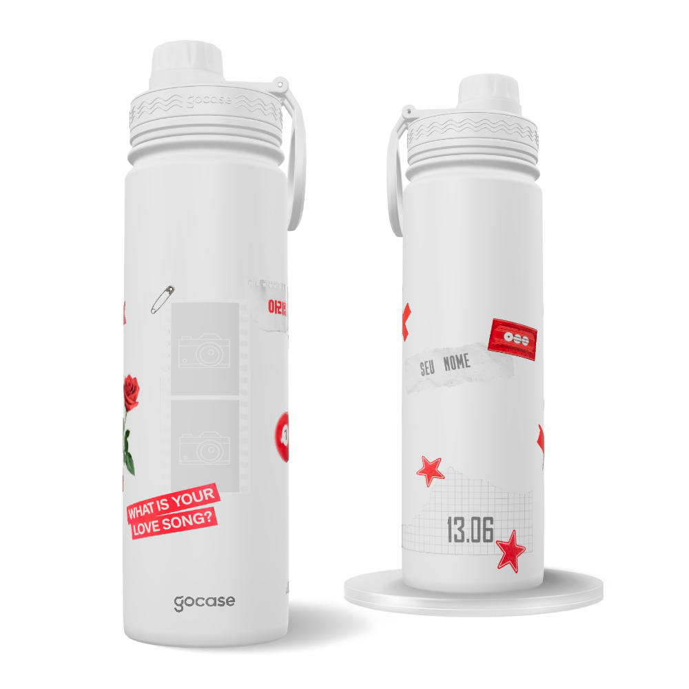 Garrafa Térmica Fresh - Army's Red Collage