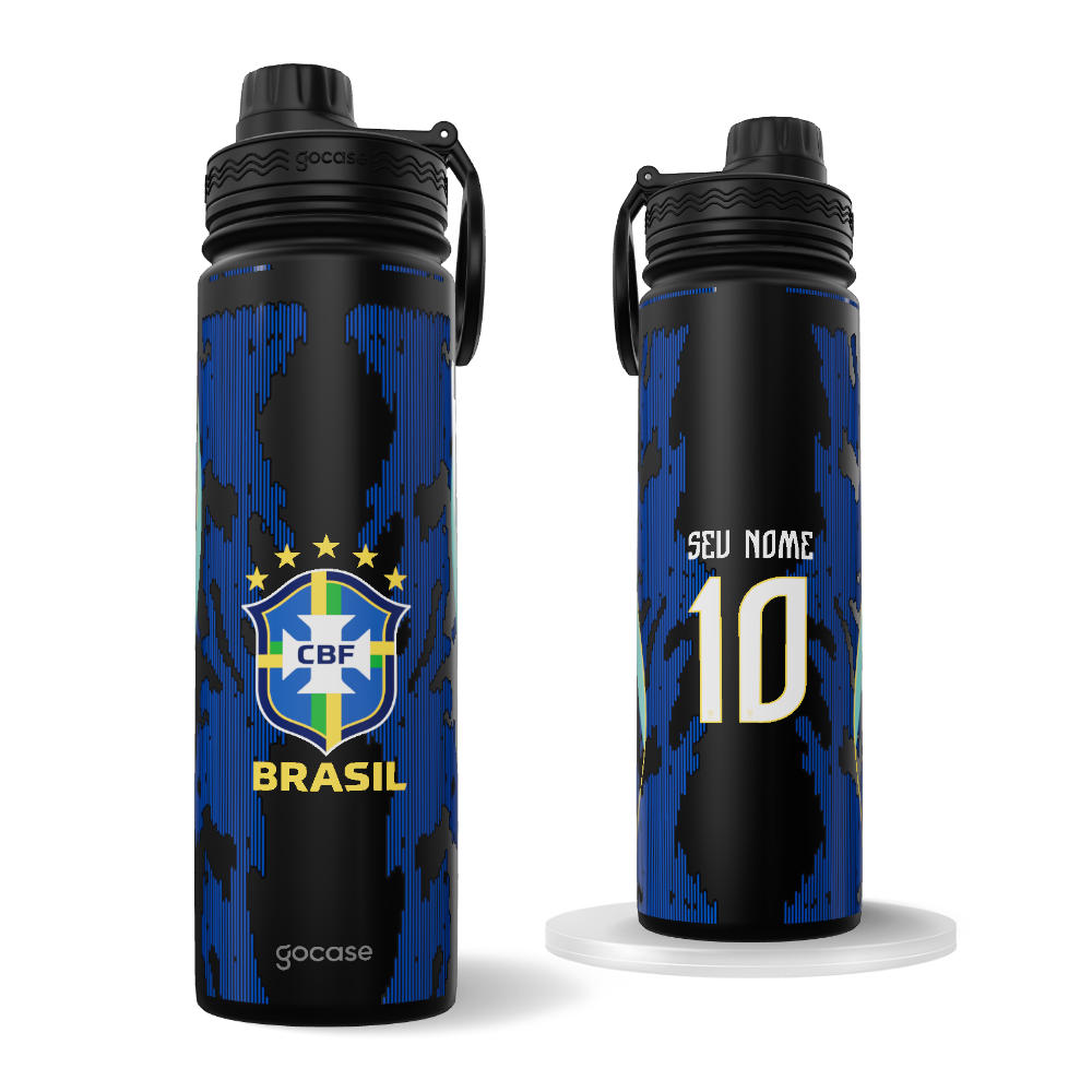 Garrafa Térmica Fresh + Ebook - CBF - Uniforme 2 Personalizado - 2026