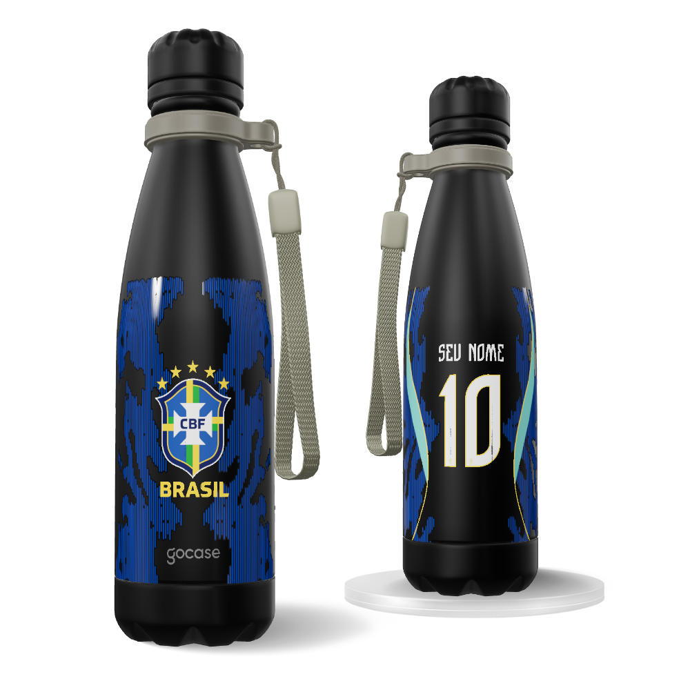 Garrafa Térmica Urban + Ebook - CBF - Uniforme 2 Personalizado - 2026