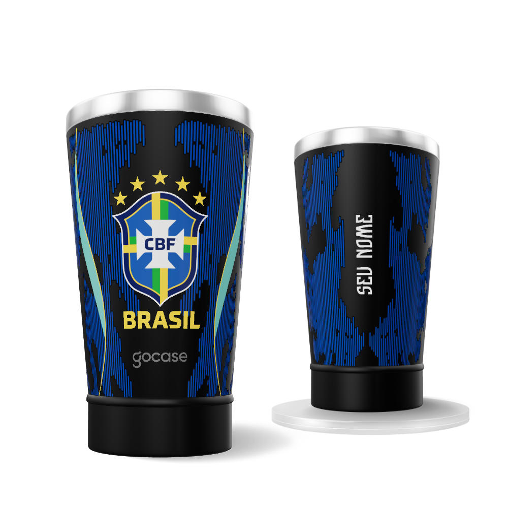 Copo Térmico Cerveja  - CBF - Uniforme 2 Escudo - 2026