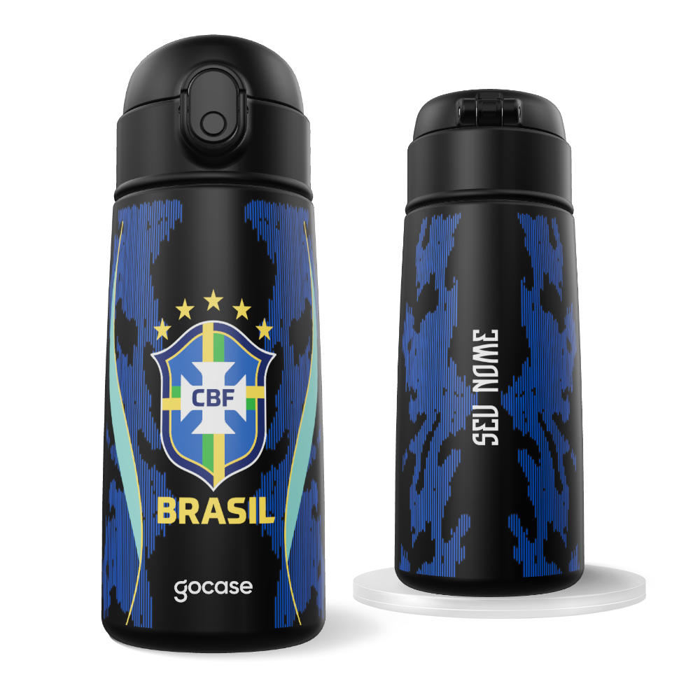 Garrafa Térmica Fun + Ebook - CBF - Uniforme 2 Escudo - 2026