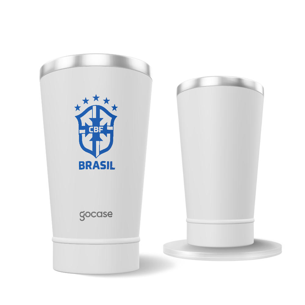 Copo Térmico Cerveja  - CBF - Escudo Azul