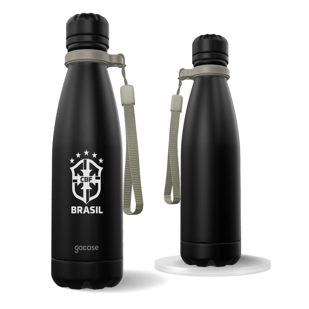 Garrafa Térmica Urban - CBF - Escudo Branco