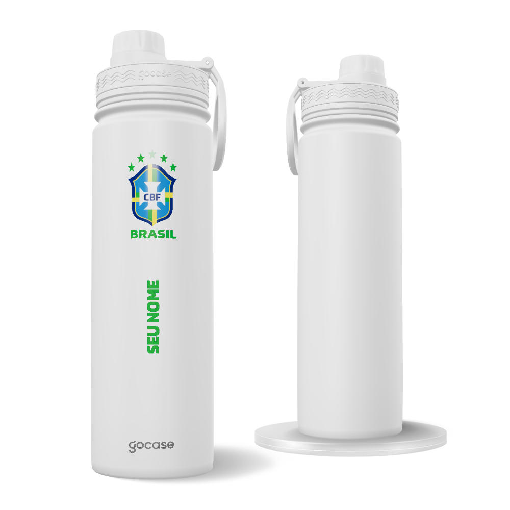 Garrafa Térmica Fresh - CBF - Escudo Minimalista