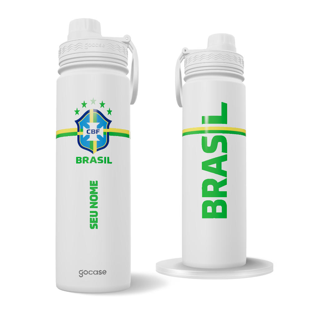 Garrafa Térmica Fresh - CBF - Brasil Core