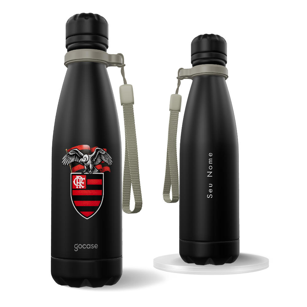 Garrafa Térmica Urban -  Flamengo - Urubu Hachuras