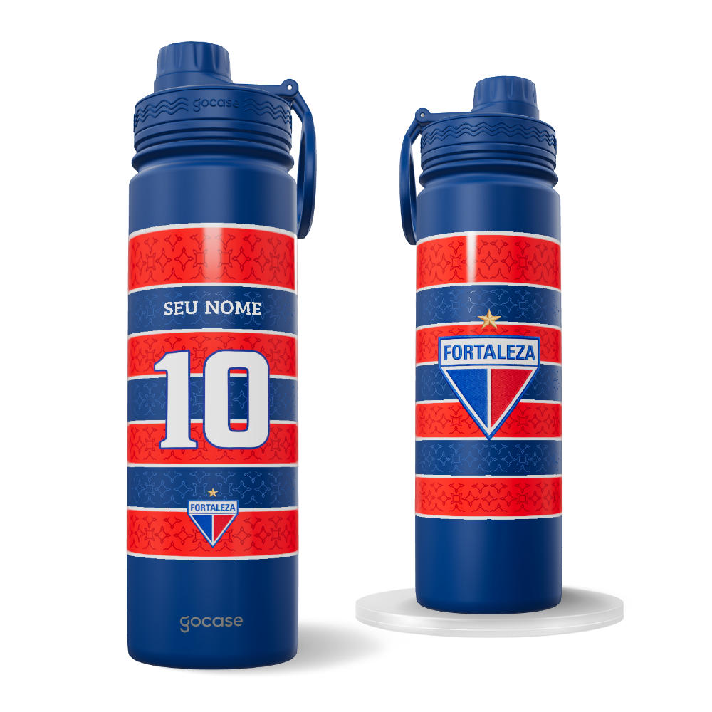 Garrafa Térmica Fresh + Ebook - Fortaleza - Tradição 2026 Personalizada