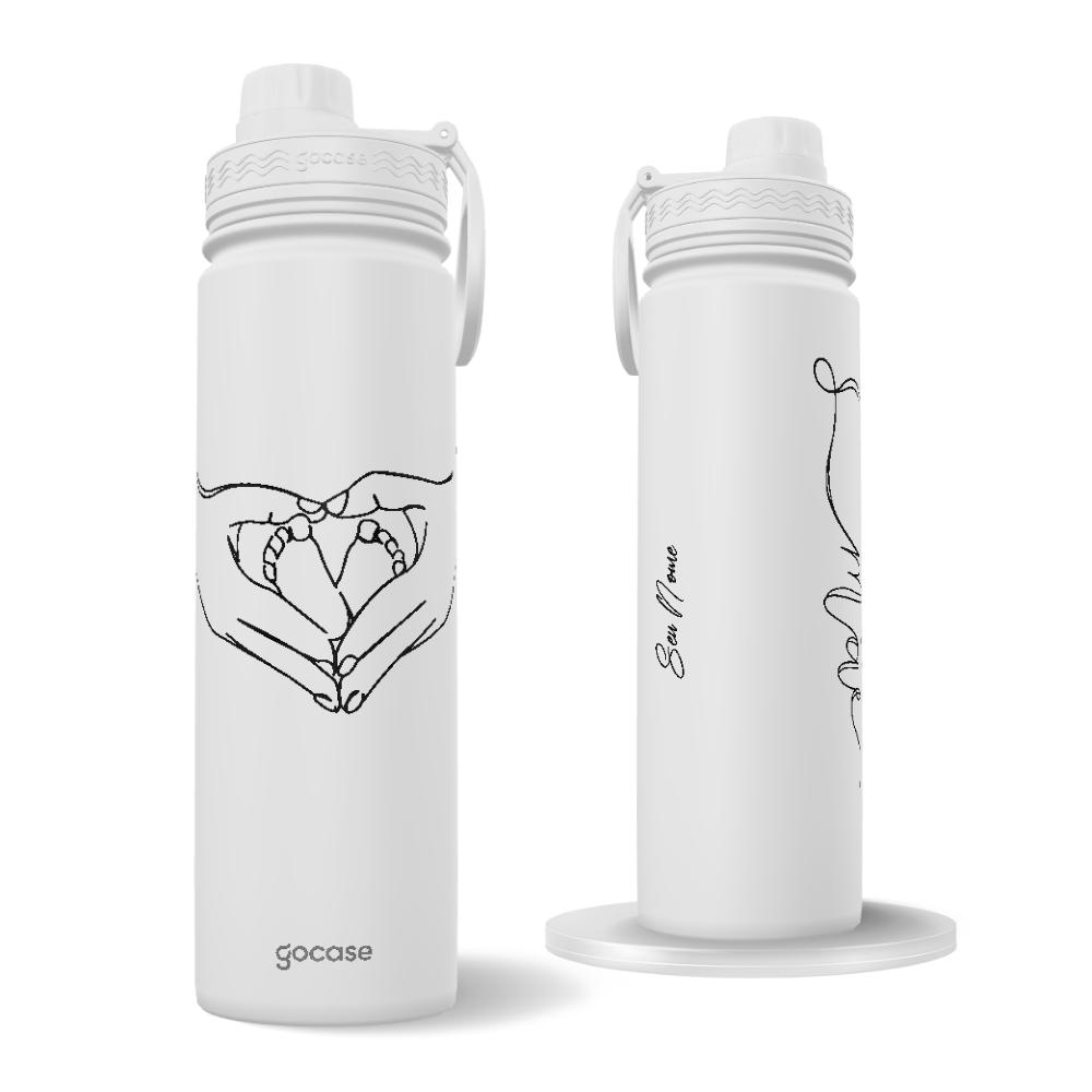 Garrafa Térmica Fresh + Ebook - Pézinhos de Mãe