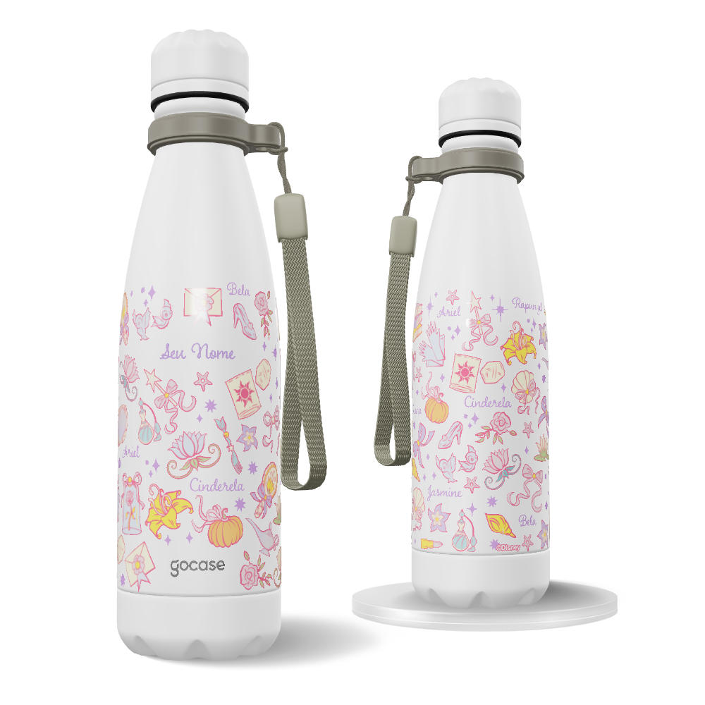 Garrafa Térmica Urban + Ebook - Princesas - Símbolos