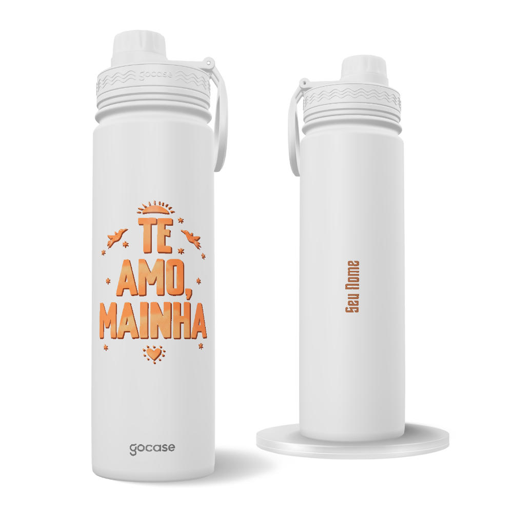 Garrafa Térmica Fresh - Te Amo, Mainha