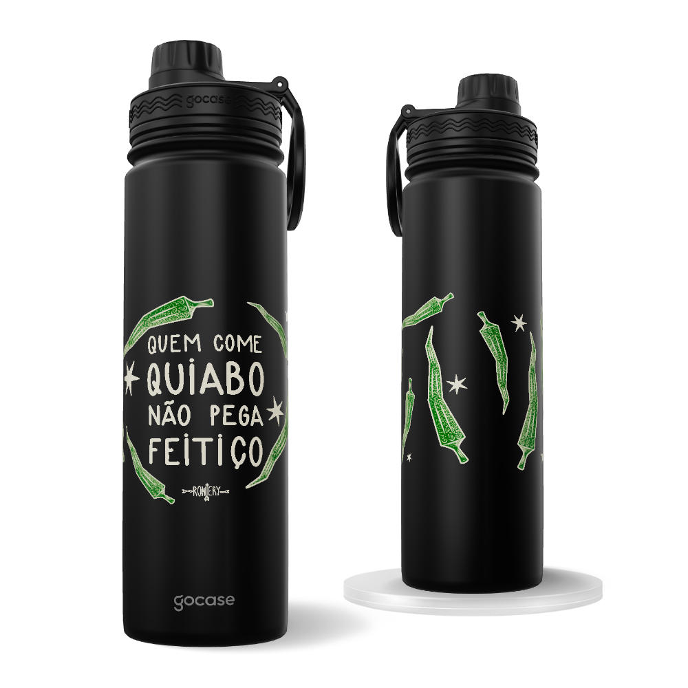 Garrafa Térmica Fresh + Ebook - Axé em Xilo - Ajeumbã