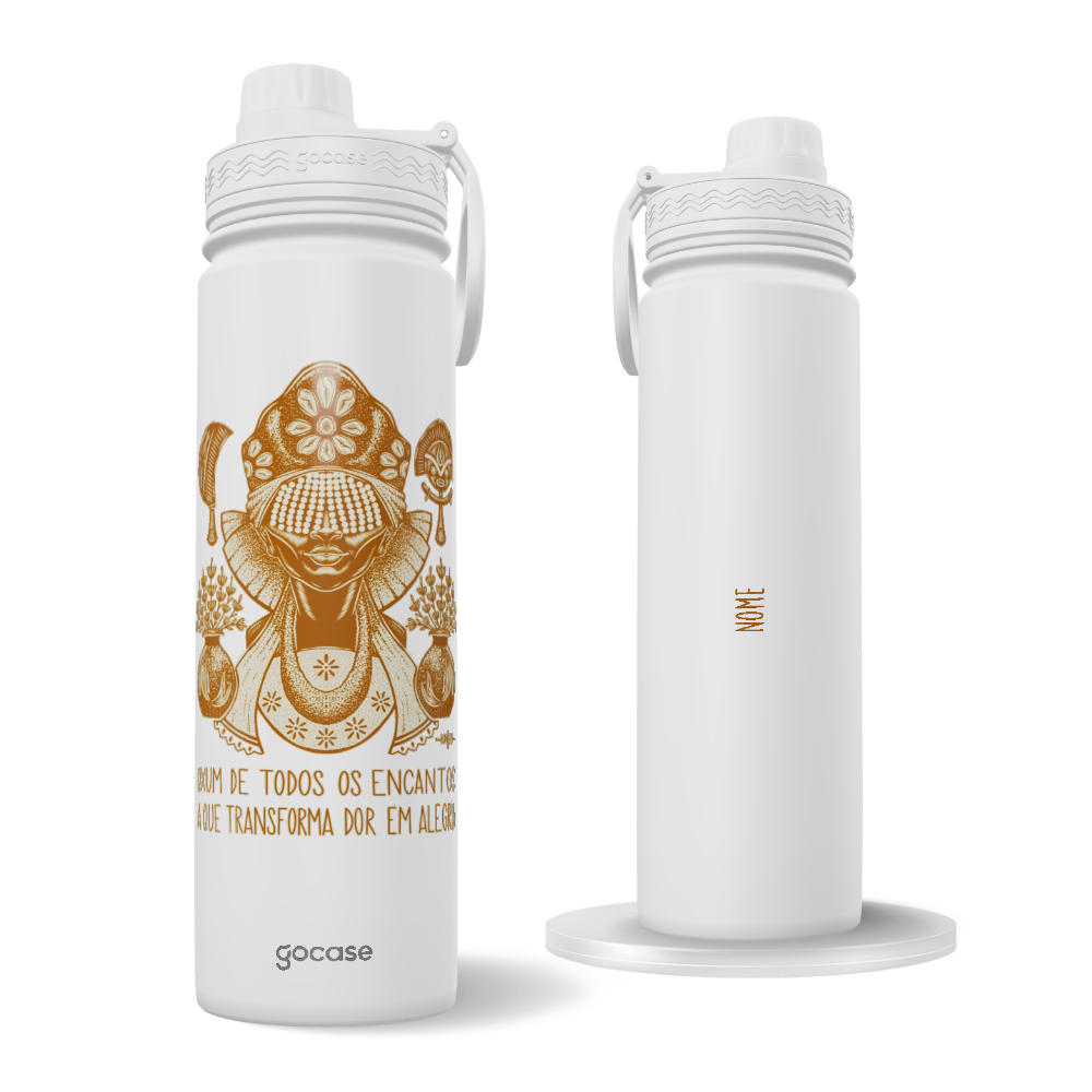 Garrafa Térmica Fresh - Axé em Xilo - Oxum