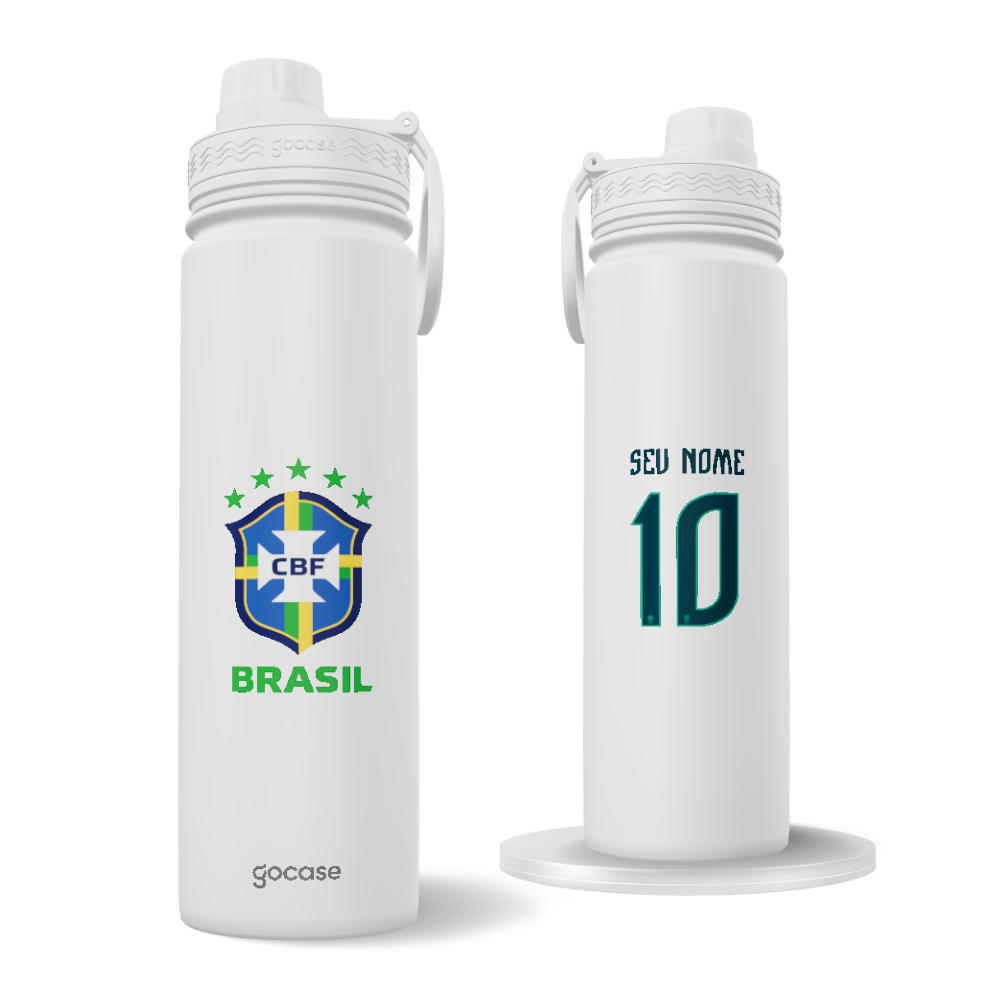 Garrafa Térmica Fresh + Ebook - CBF - Uniforme Casual Personalizado