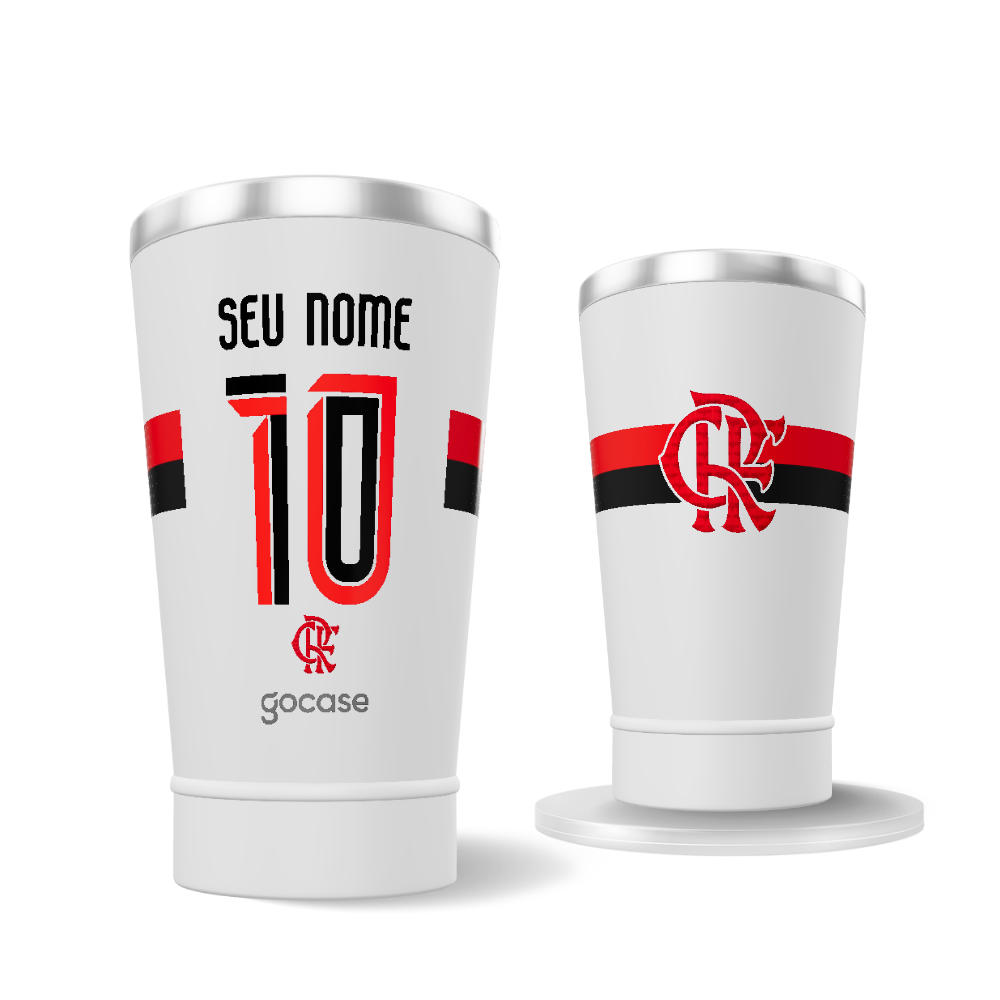 Copo Térmico Cerveja + Ebook - Flamengo - Uniforme 2 2026 Personalizado