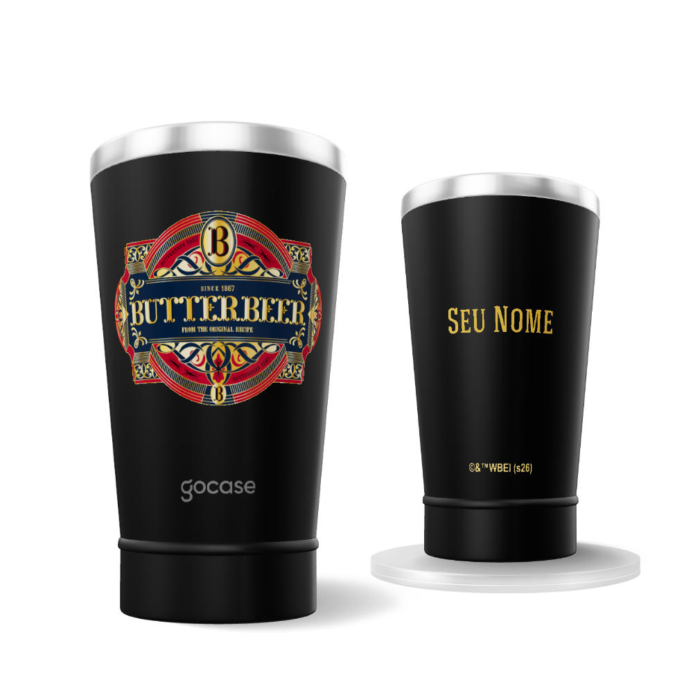 Copo Térmico Cerveja + Ebook - Harry Potter - Butterbeer