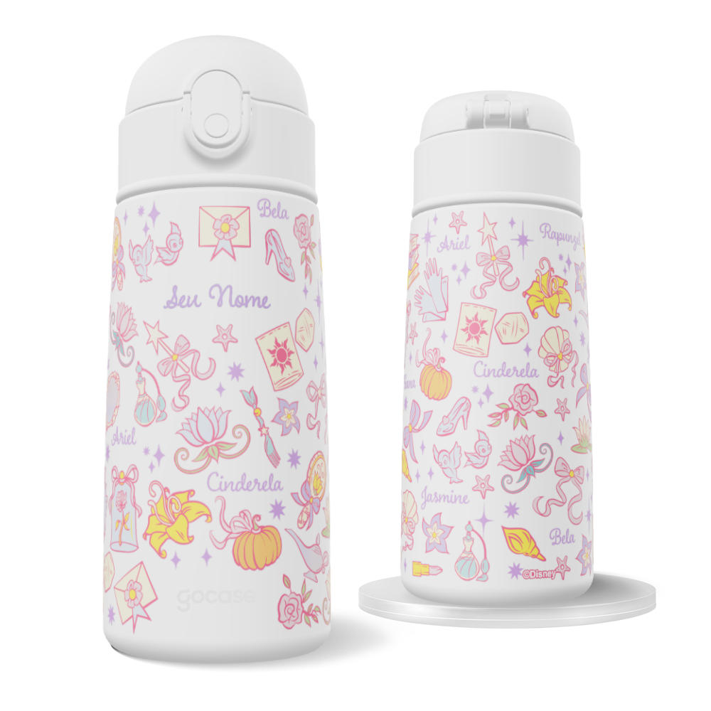 Garrafa Térmica Fun - Princesas - Símbolos