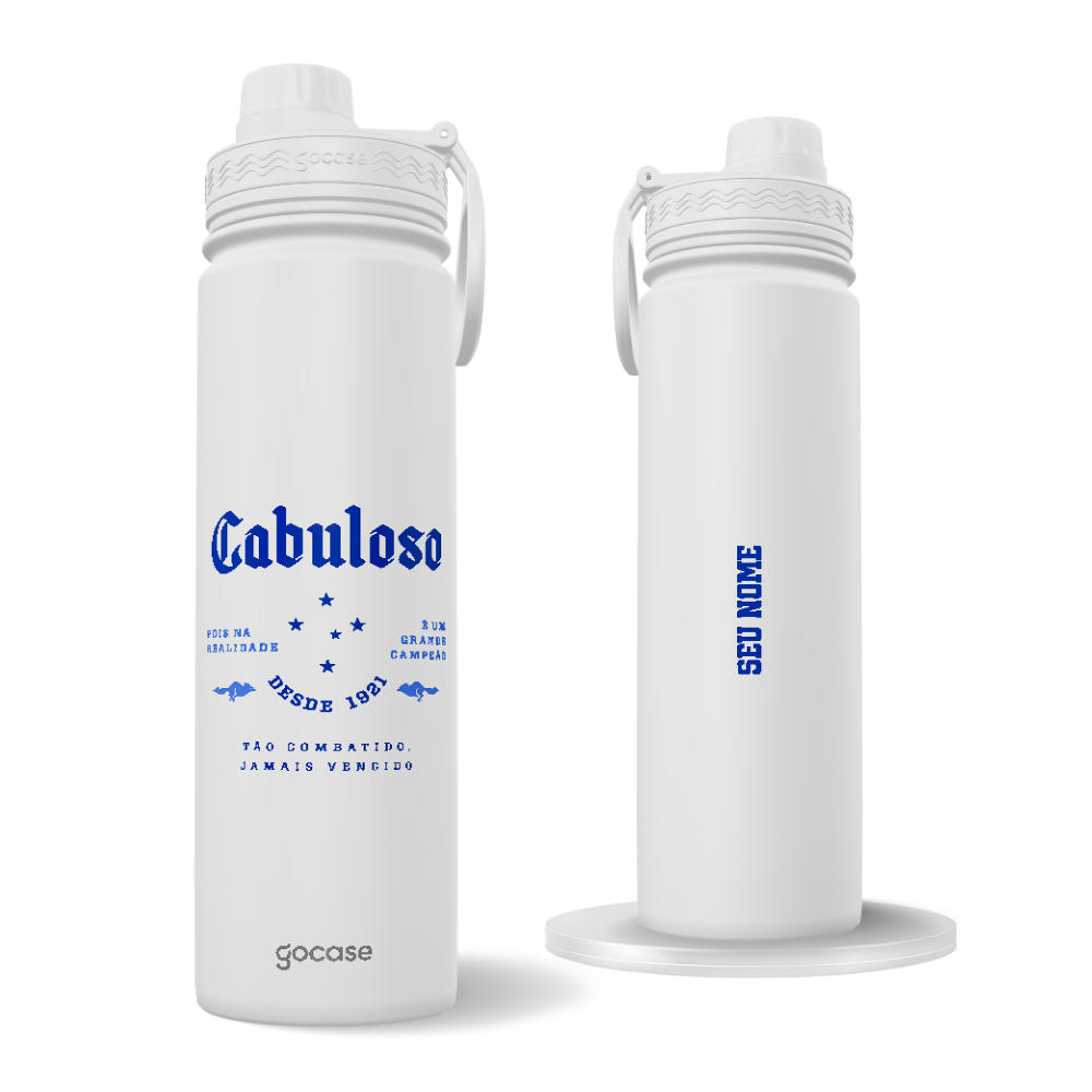 Garrafa Térmica Fresh + Ebook - Cruzeiro - Historic Type