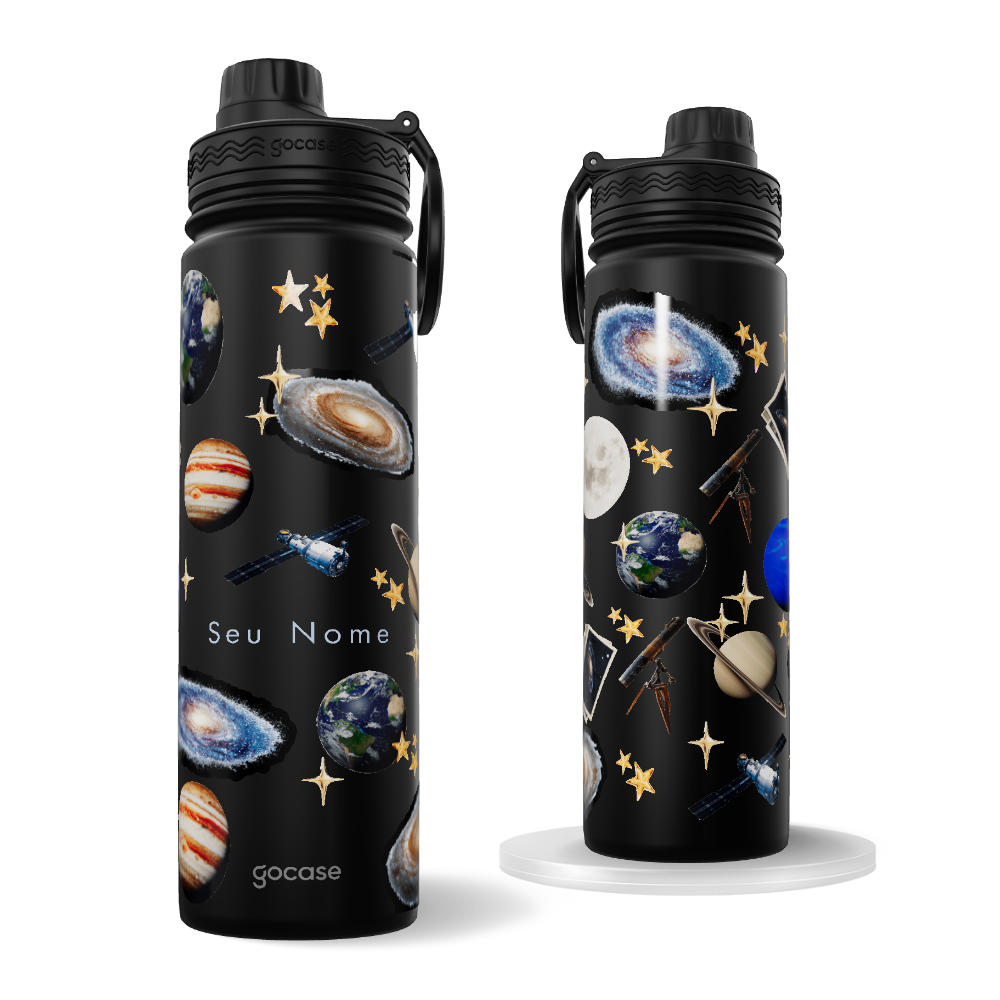 Garrafa Térmica Fresh + Ebook - Space Stickers