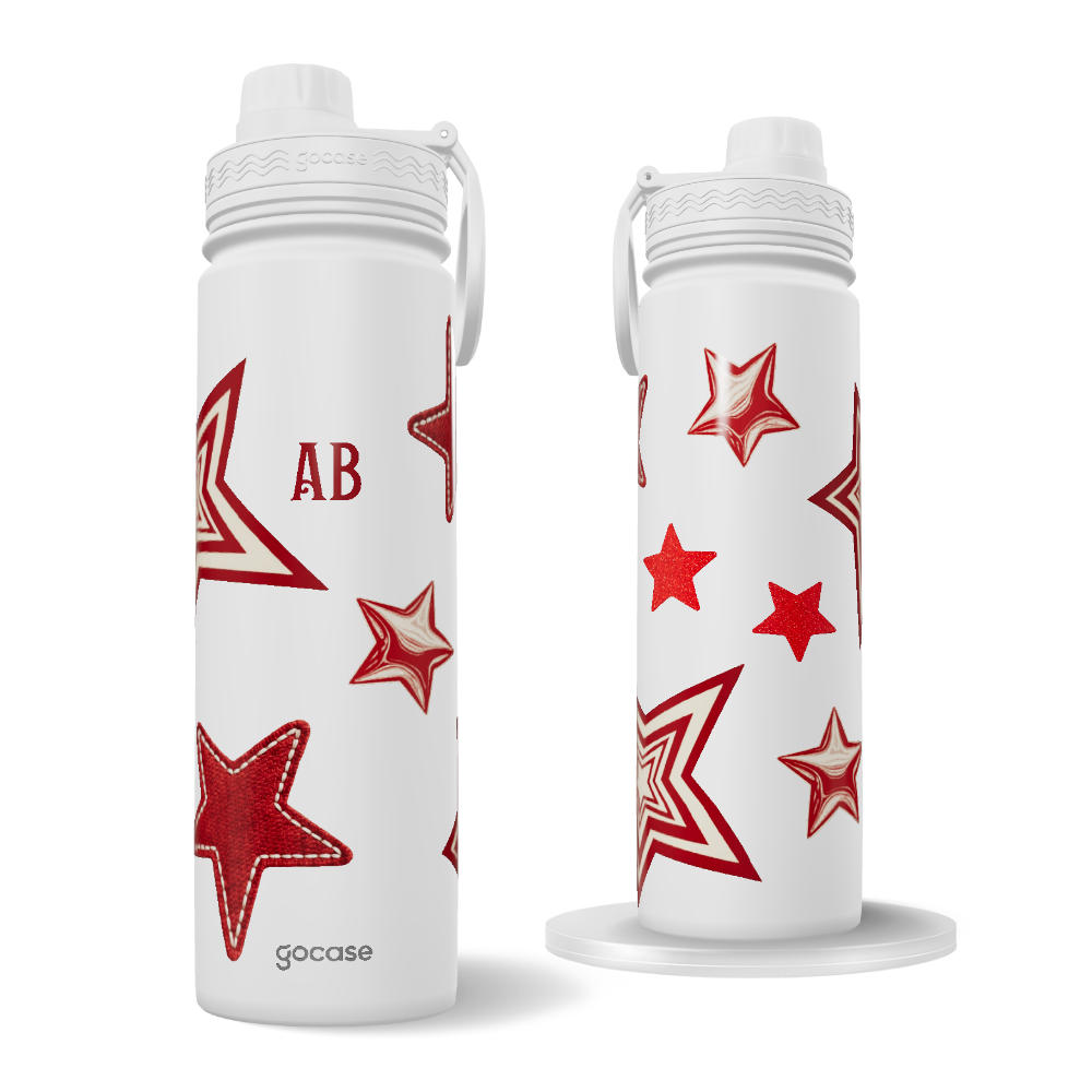 Garrafa Térmica Fresh - Red Stars