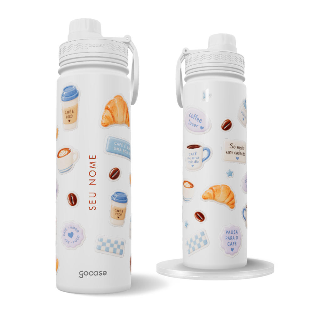 Garrafa Térmica Fresh + Ebook - Coffee Lover Stickers