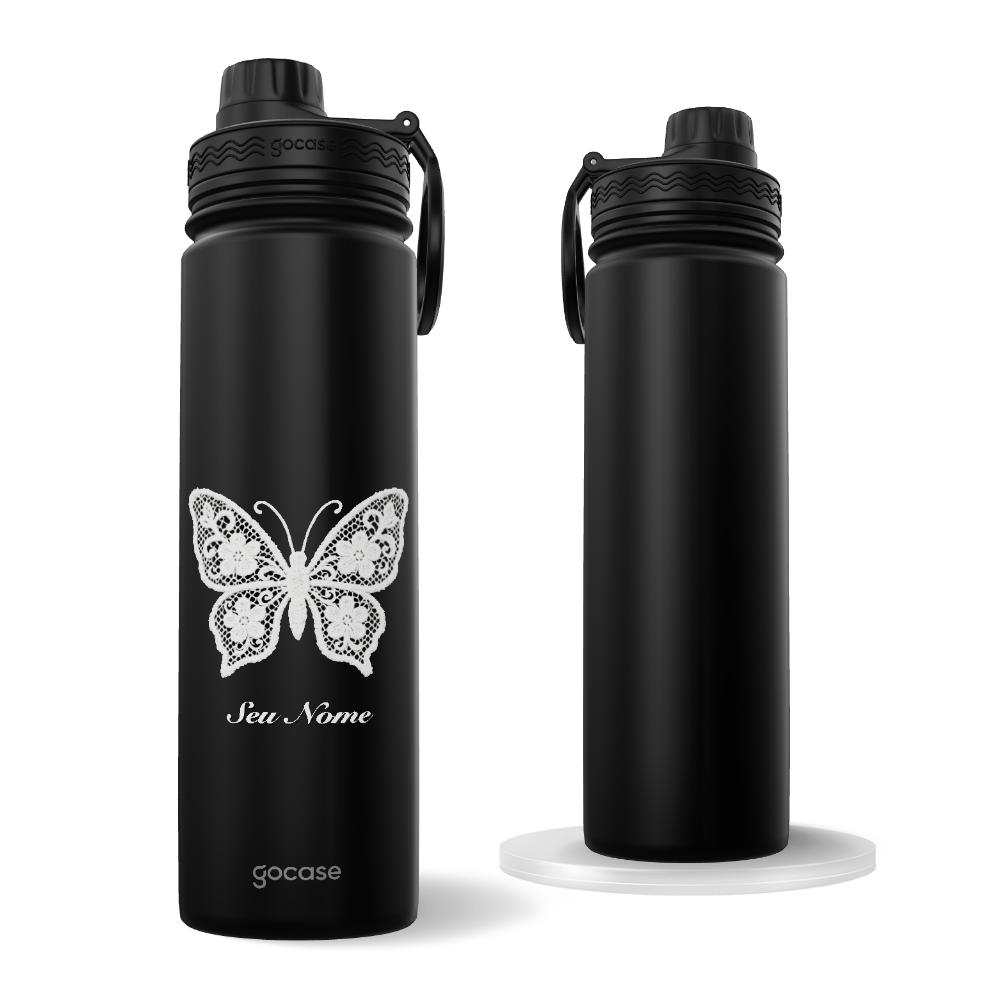 Garrafa Térmica Fresh - Borboleta Rendada