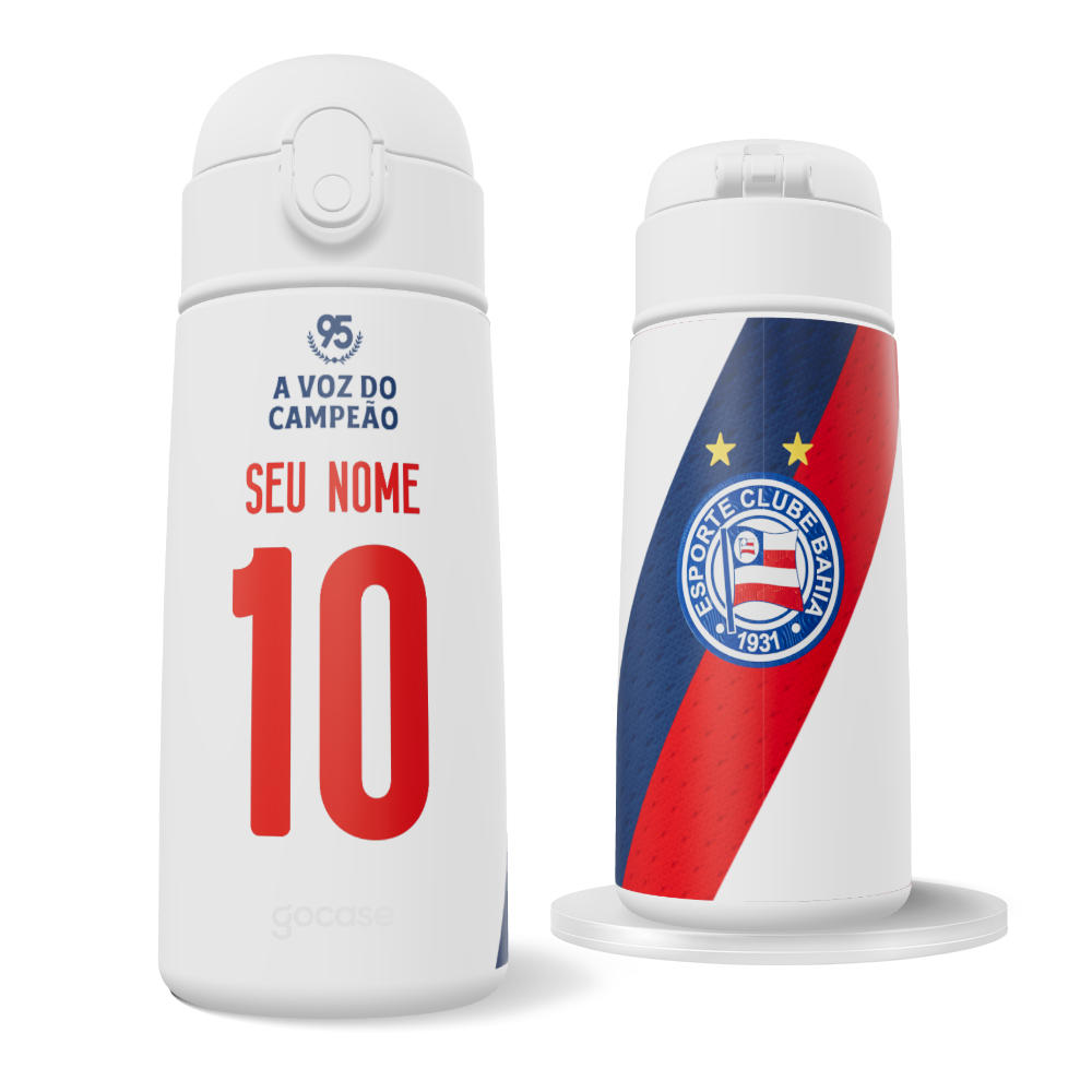Garrafa Térmica Fun + Ebook - Bahia - Uniforme 1 2026 Personalizado