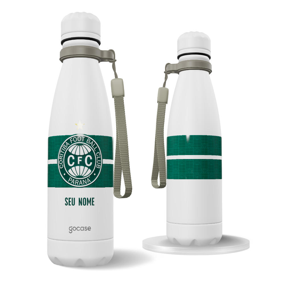 Garrafa Térmica Urban + Ebook - Coritiba - Uniforme 1 2026 Escudo