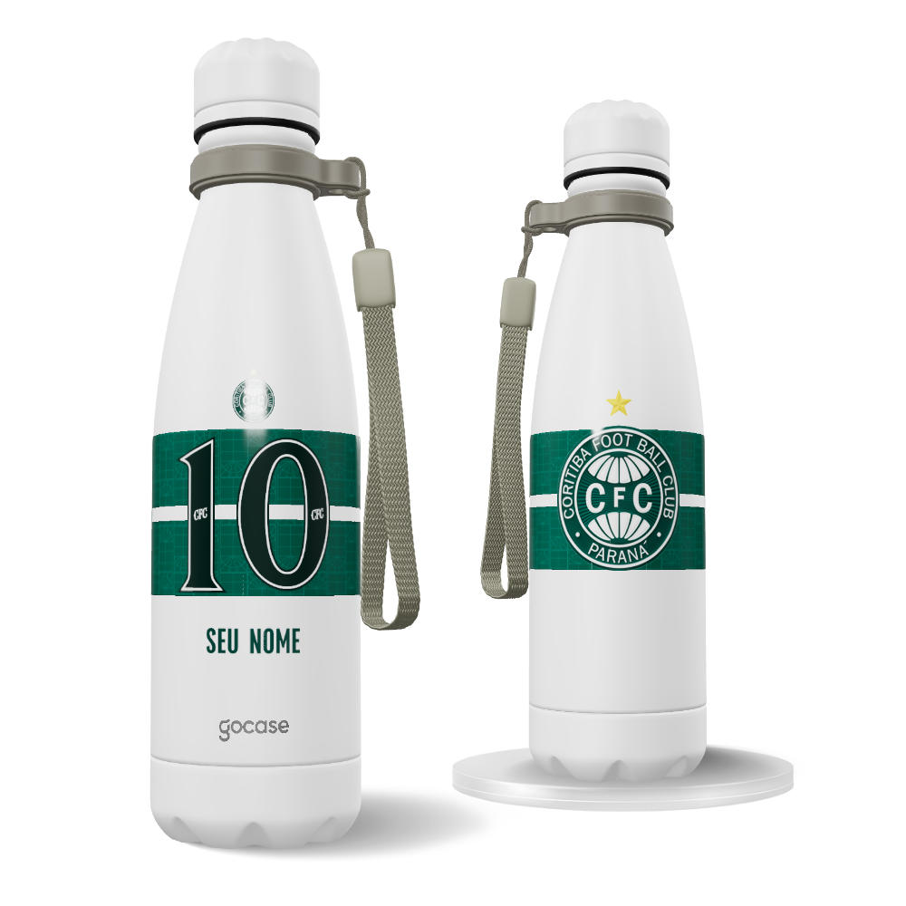 Garrafa Térmica Urban + Ebook - Coritiba - Uniforme 1 2026 Personalizado