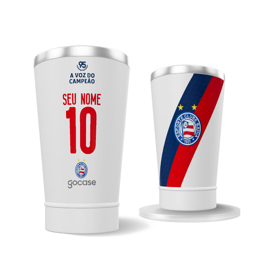 Copo Térmico Cerveja  - Bahia - Uniforme 1 2026 Personalizado