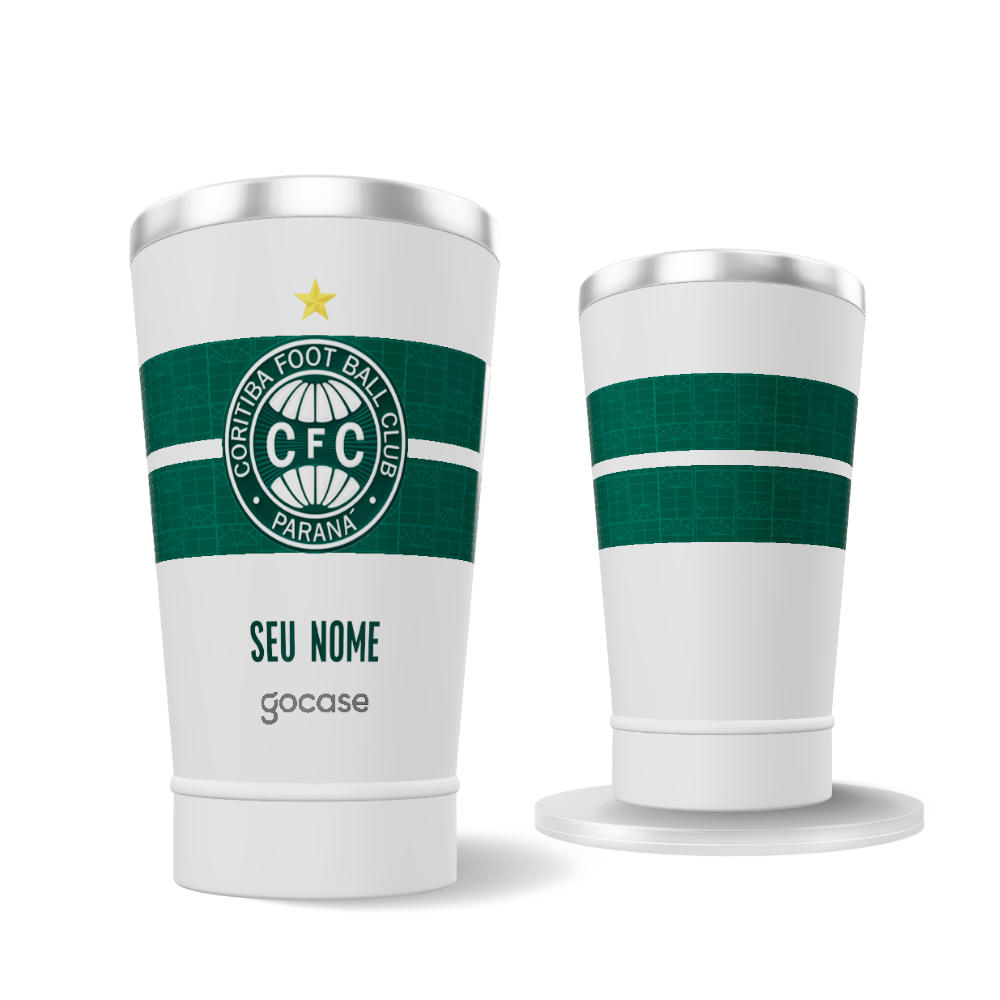 Copo Térmico Cerveja + Ebook - Coritiba - Uniforme 1 2026 Escudo