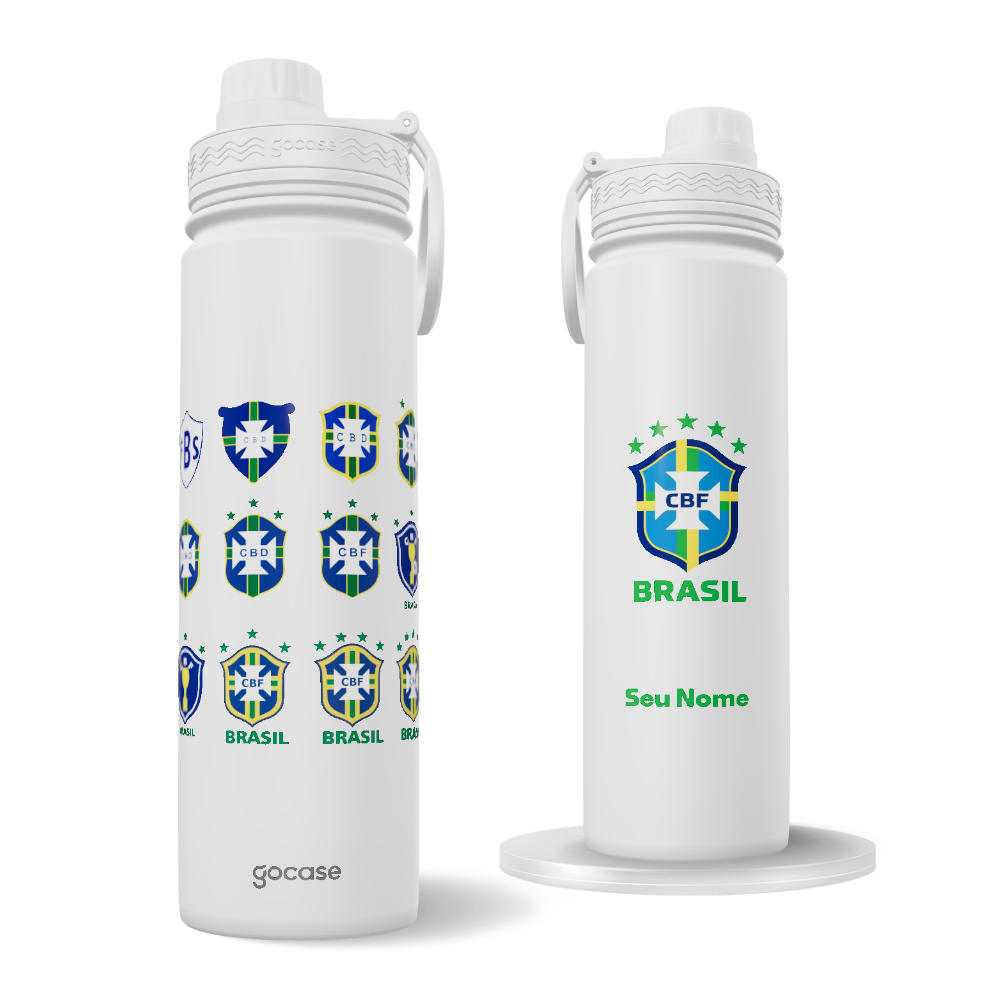 Garrafa Térmica Fresh - CBF - Escudos Históricos
