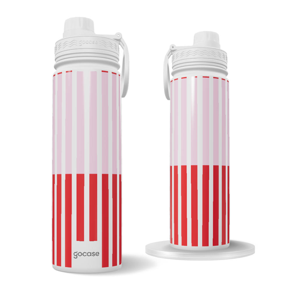 Garrafa Térmica Fresh + Ebook - Pink and Red Vibes