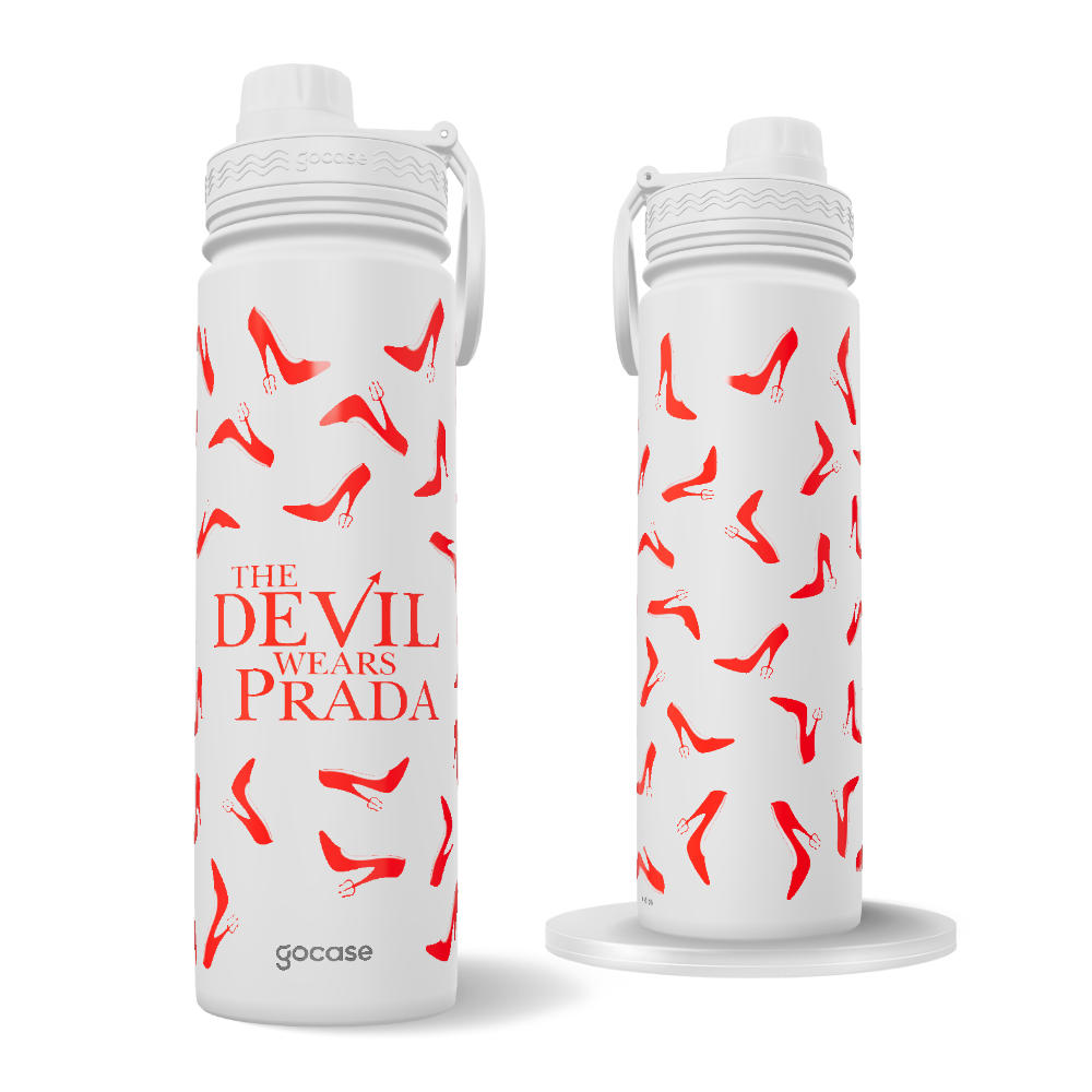 Garrafa Térmica Fresh - O Diabo Veste Prada - Salto Vermelho