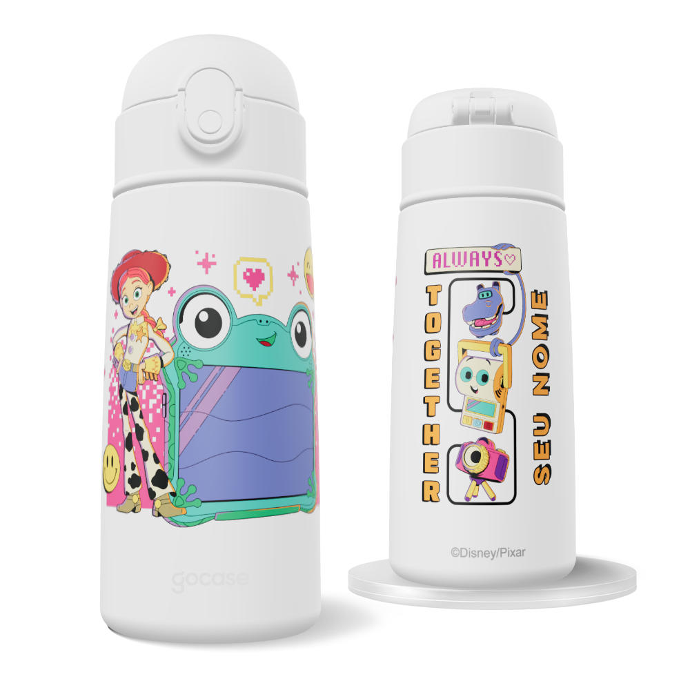Garrafa Térmica Fun + Ebook - Toy Story 5 - Sempre Juntos