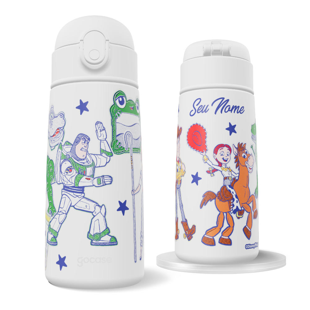 Garrafa Térmica Fun + Ebook - Toy Story - Fun Stickers Garrafa Térmica Fun + Ebook - Toy Story - Fun Stickers