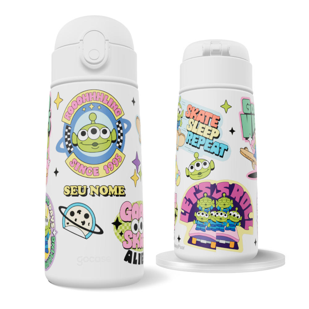 Garrafa Térmica Fun - Toy Story - Skate Aliens
