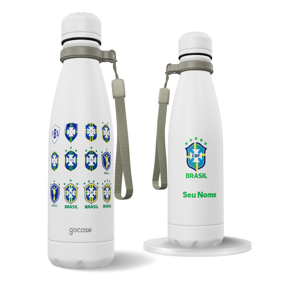 Garrafa Térmica Urban + Ebook - CBF - Escudos Históricos