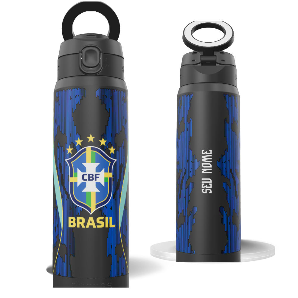 Garrafa Térmica Magsafe + Ebook -  CBF - Uniforme 2 Escudo - 2026