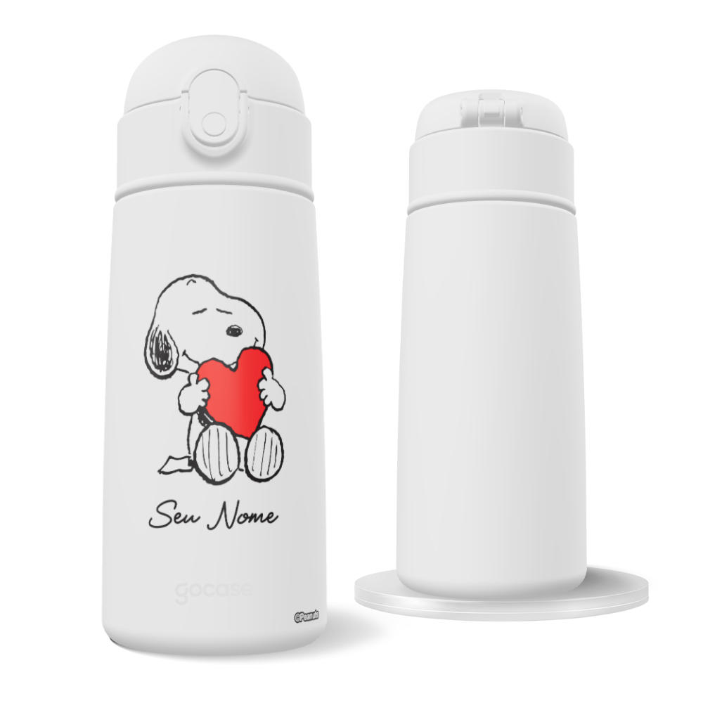 Garrafa Térmica Fun - Snoopy - Heart